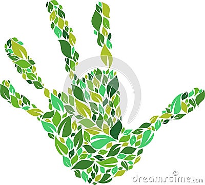 Green hand Vector Illustration