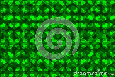 Green heart vector pattern Vector Illustration