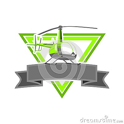 Green Heli Esport Logo Stock Photo