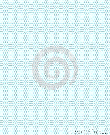 Green hexagon pattern on the white background. Stock Photo