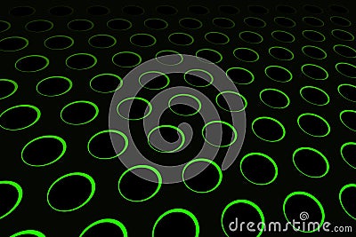 Green Hole Pattern Vector Illustration