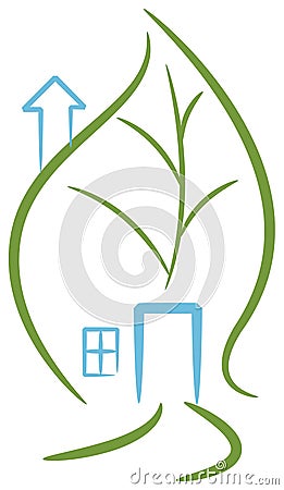 Green house Vector Illustration