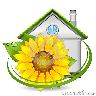 Green house Vector Illustration