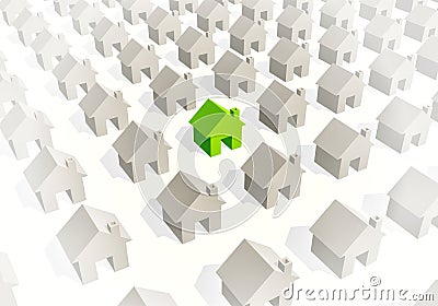 Green house Vector Illustration