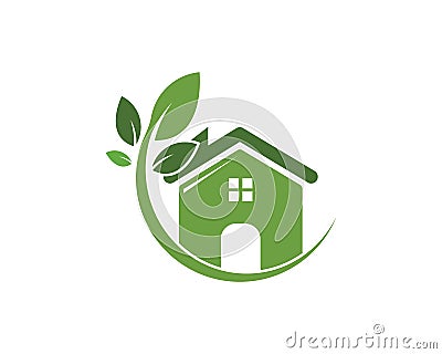 green house logo vector illustration Vector Illustration