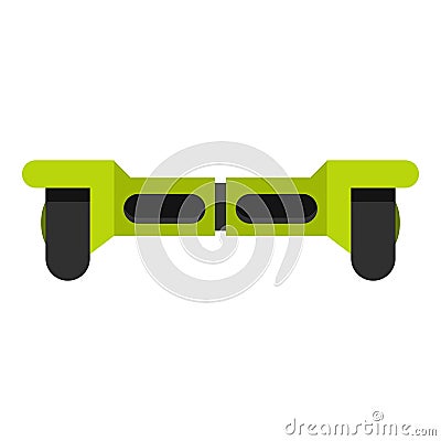 Green hoverboard icon isolated Vector Illustration