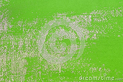 Green huge holes on loft cover texture - fantastic abstract photo background Stock Photo