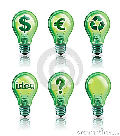 Green ideas Cartoon Illustration