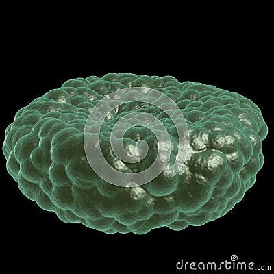 Green illness blood cell Stock Photo