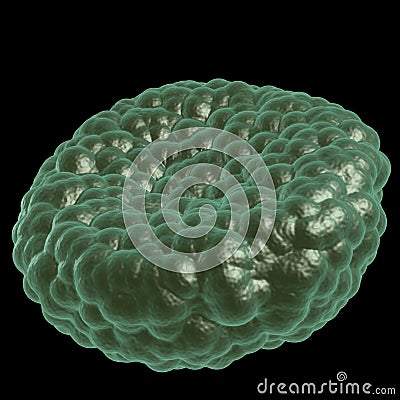 Green illness blood cell Stock Photo