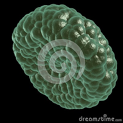 Green illness blood cell Stock Photo