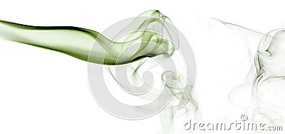 Green insence smoke with free space for your text Stock Photo