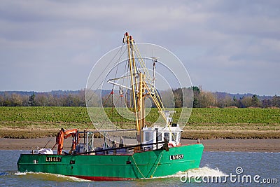 Inshore fishing boat. Editorial Stock Photo