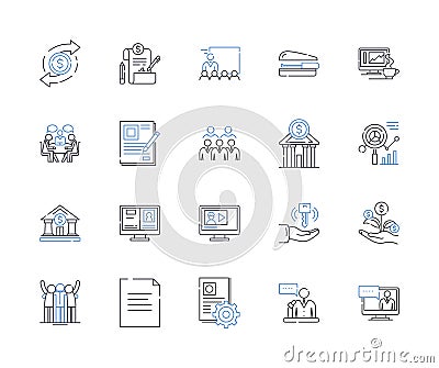 Green investing line icons collection. Sustainability, Renewable, Eco-friendly, Environment, Climate, Greenhouse, Energy Vector Illustration