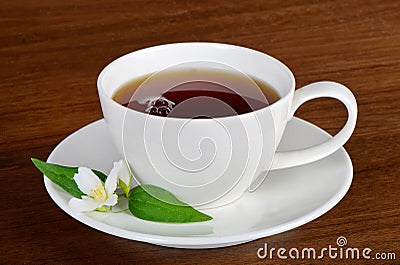 Green jasmine tea Stock Photo