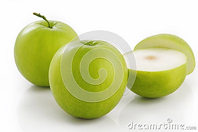 Green jujube fruit Stock Photo