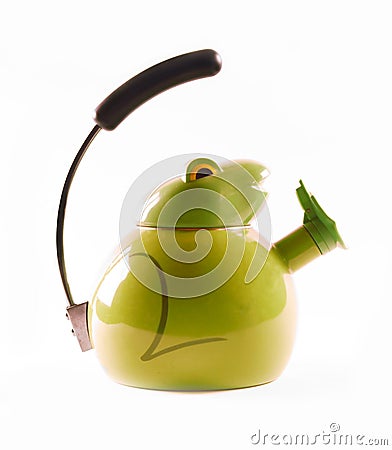 Green kettle frog Stock Photo