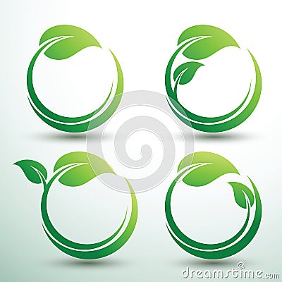 Green labels vector Vector Illustration