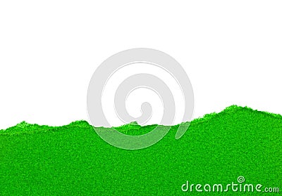 Green lacerated paper for your illustrations Cartoon Illustration