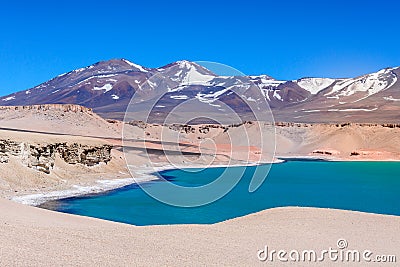 Green Lagoon (Laguna Verde), Chile Stock Photo