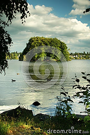 Green Lake, Seattle Stock Photo