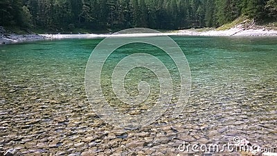 Green Lake in Tragöß, Austria Stock Photo