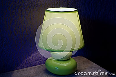 Green lamp Stock Photo