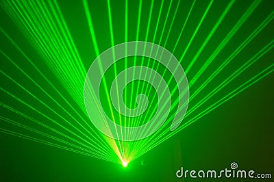 Green laser 3 Stock Photo