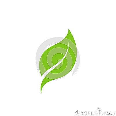 green leaf ecology nature element vector icon Vector Illustration