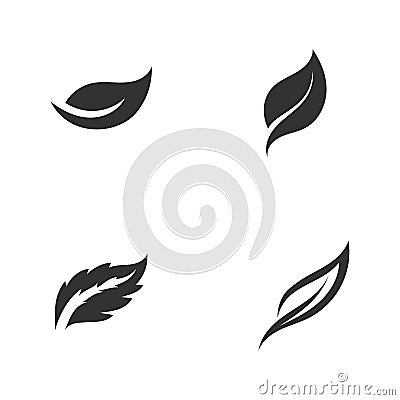 green leaf ecology nature element vector icon Vector Illustration