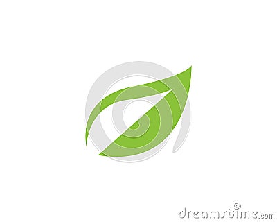 green leaf ecology nature element vector icon Vector Illustration