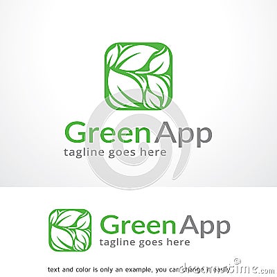 Green Leaf Logo Template Design Vector, Emblem, Design Concept, Creative Symbol, Icon Vector Illustration