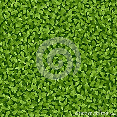 Green leaves pattern Vector Illustration