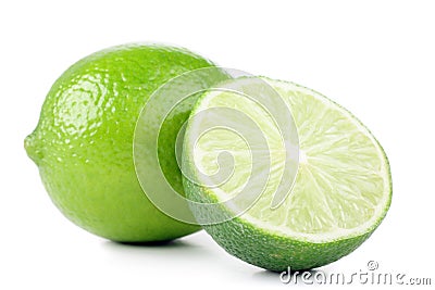 Green lemon Stock Photo