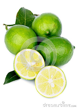 Green Lemons Stock Photo