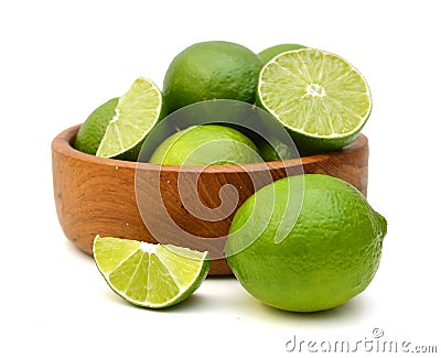 Green lemons Stock Photo