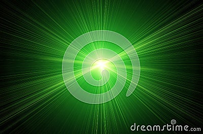 Green lens flare Stock Photo