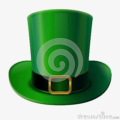 Green leprechaun hat Vector Illustration