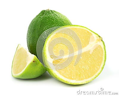 Green lime exotic fruit Stock Photo