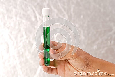 Green Liquid Antidote Stock Photo