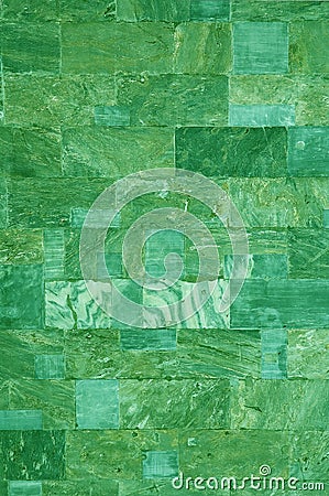 Green marble tiles Stock Photo