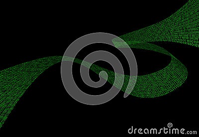 Green matrix Stock Photo