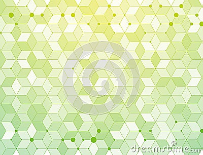 Green medical molecules connection background vector Vector Illustration