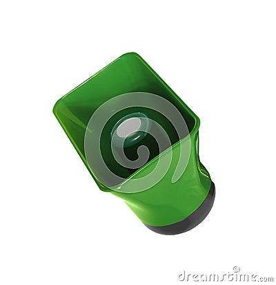 Green megaphone Stock Photo