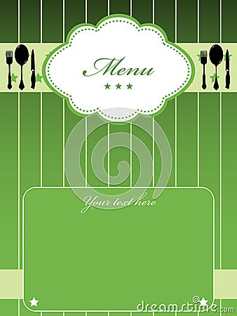 Green menu Vector Illustration