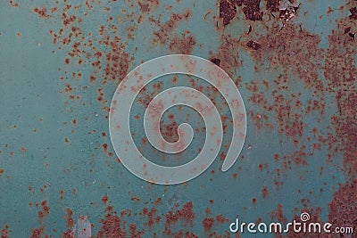 Green metal corroded rusty texture background Stock Photo