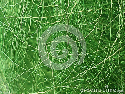 Green metal threads Stock Photo