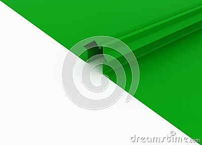 Green metaphor house Stock Photo