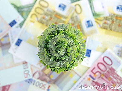 Green money Stock Photo