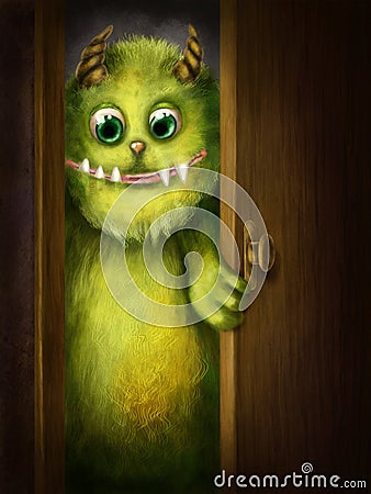 Green monster Stock Photo